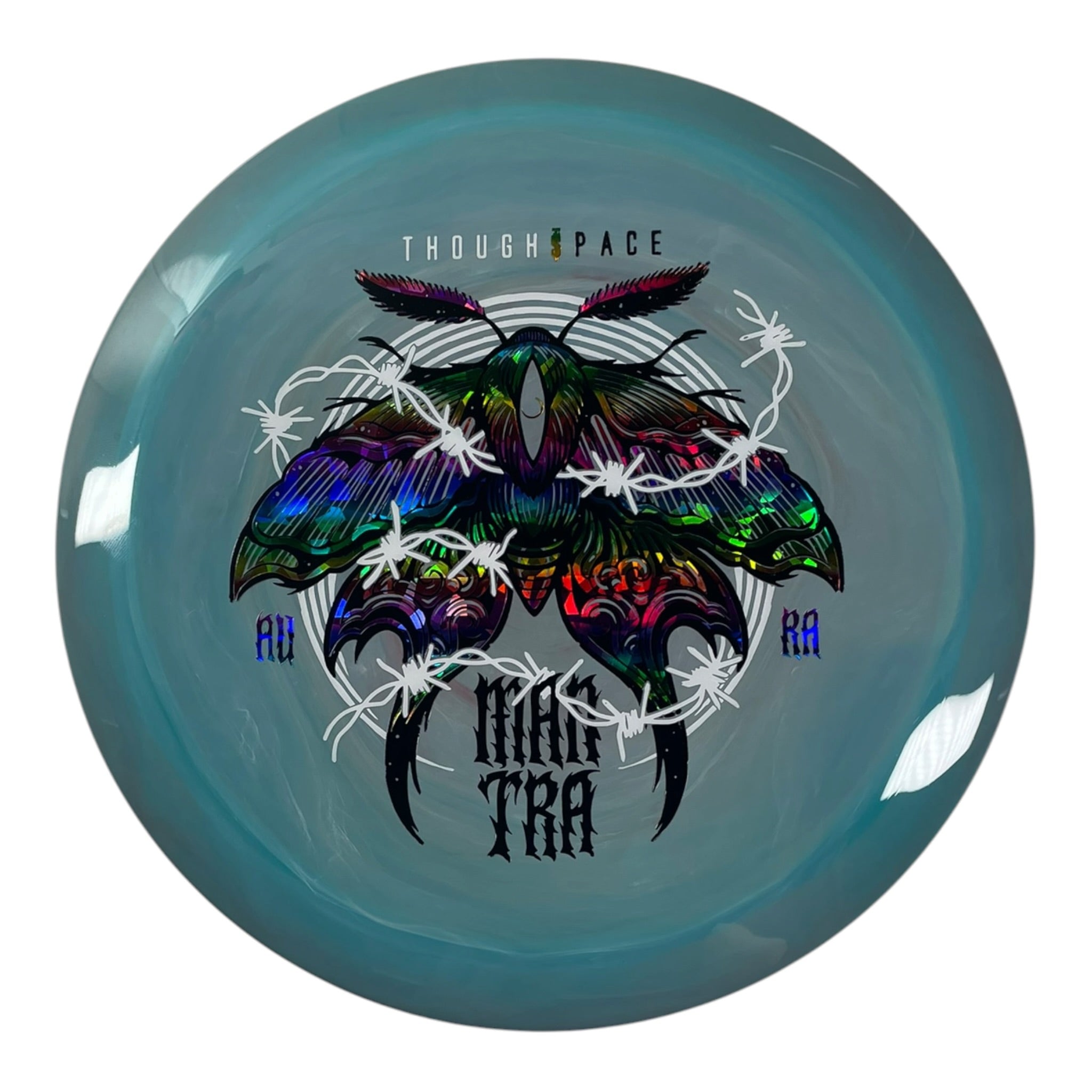 Thought Space Athletics Mantra | Aura | Blue/Rainbow 174g Disc Golf