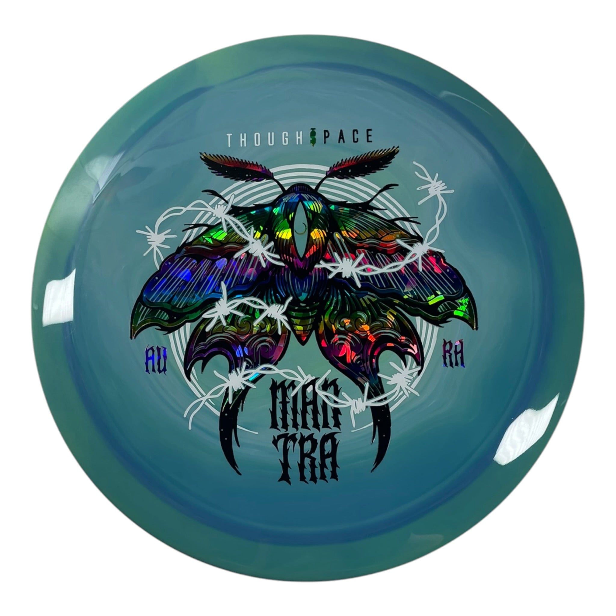 Thought Space Athletics Mantra | Aura | Teal/Rainbow 172g Disc Golf
