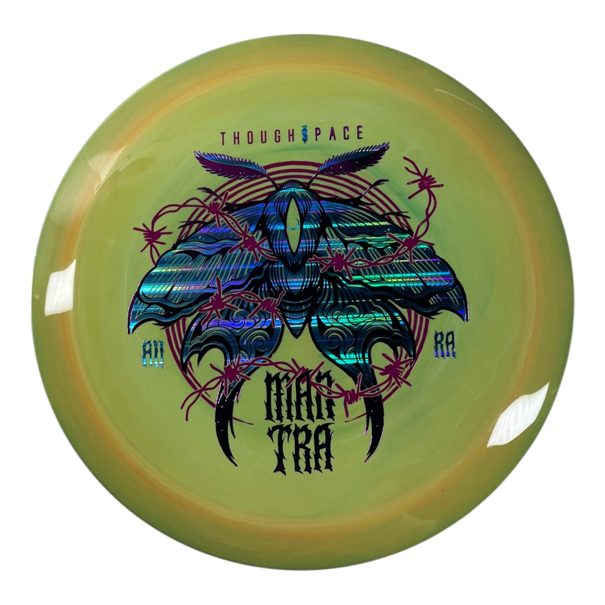 Thought Space Athletics Mantra | Aura | Yellow/Blue Holo 174g Disc Golf
