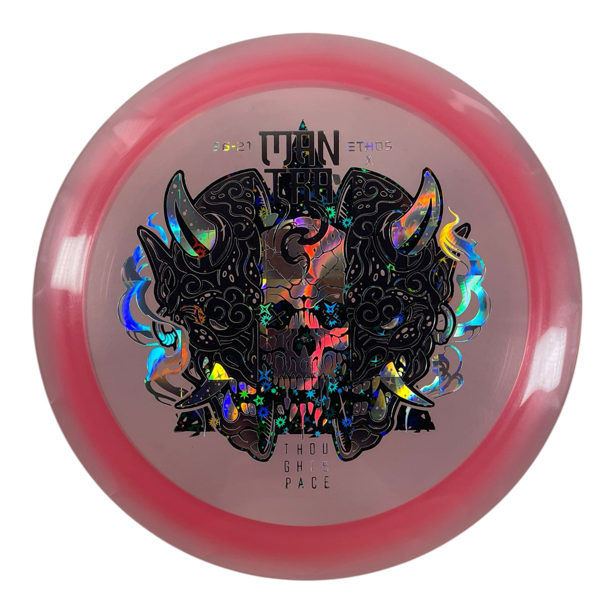 Thought Space Athletics Mantra | Experimental Ethos | Pink/Holo 168-169g Disc Golf