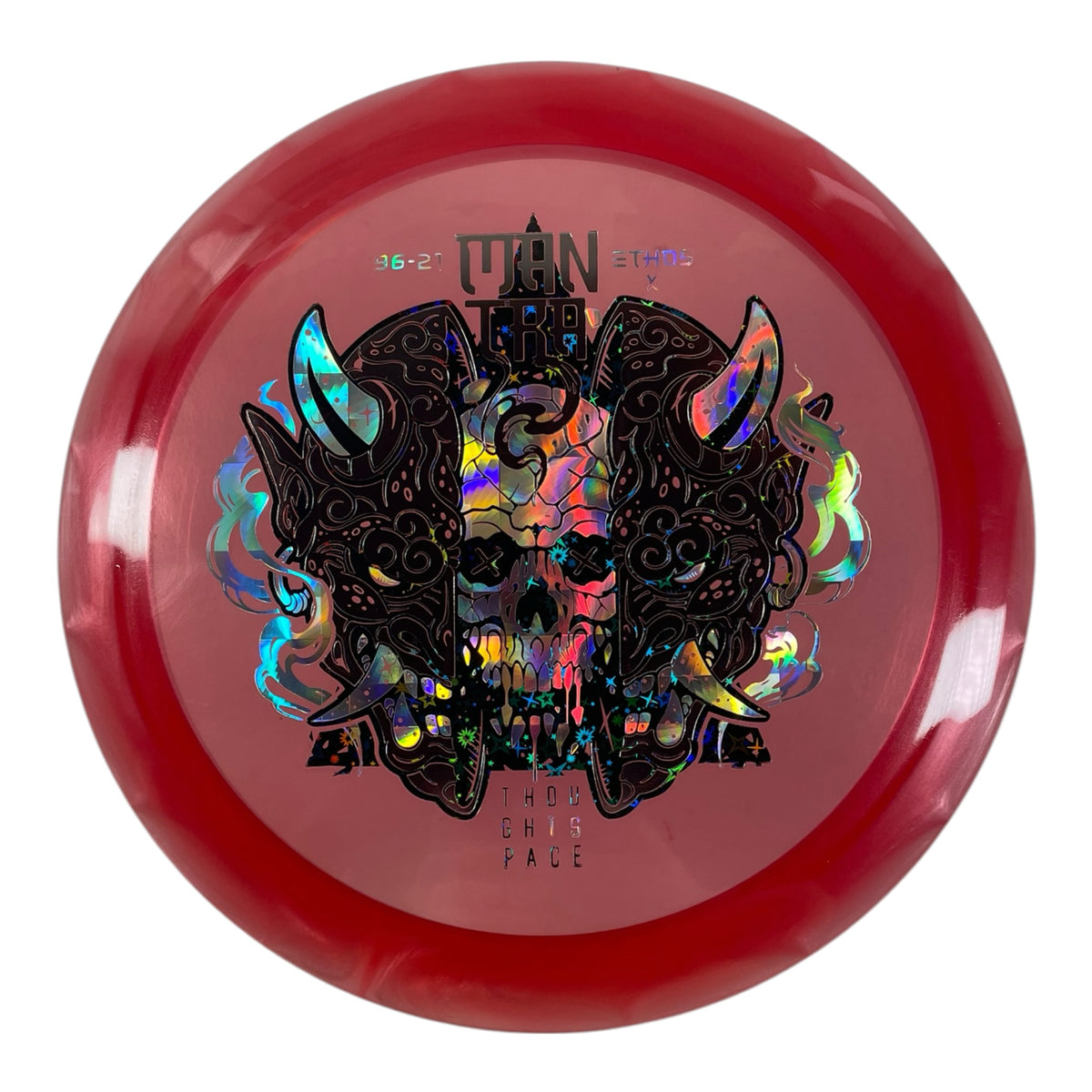 Thought Space Athletics Mantra | Experimental Ethos | Red/Holo 174g Disc Golf