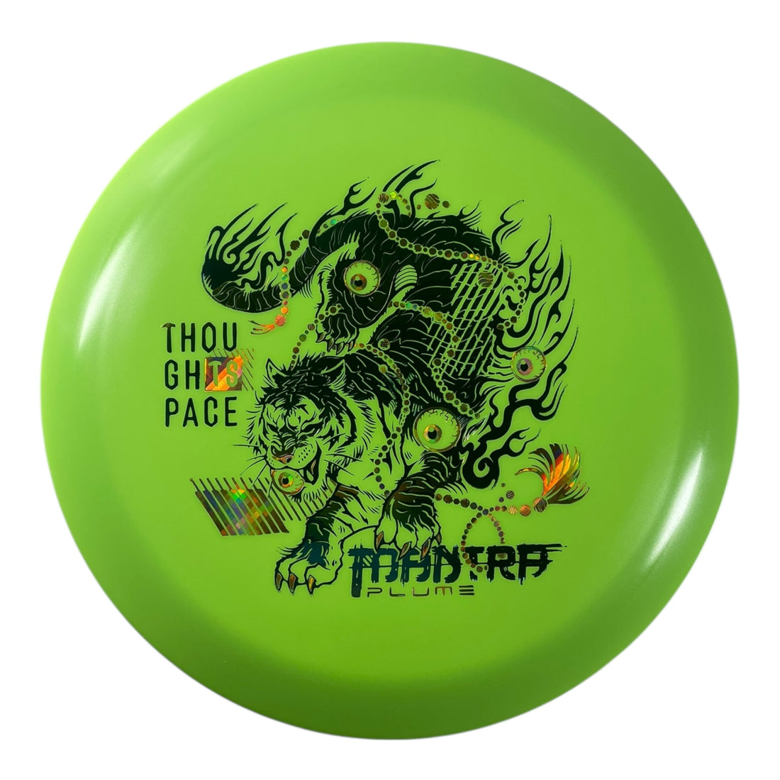 Thought Space Athletics Mantra | Plume | Green/Multi/Gold Holo 157g Disc Golf