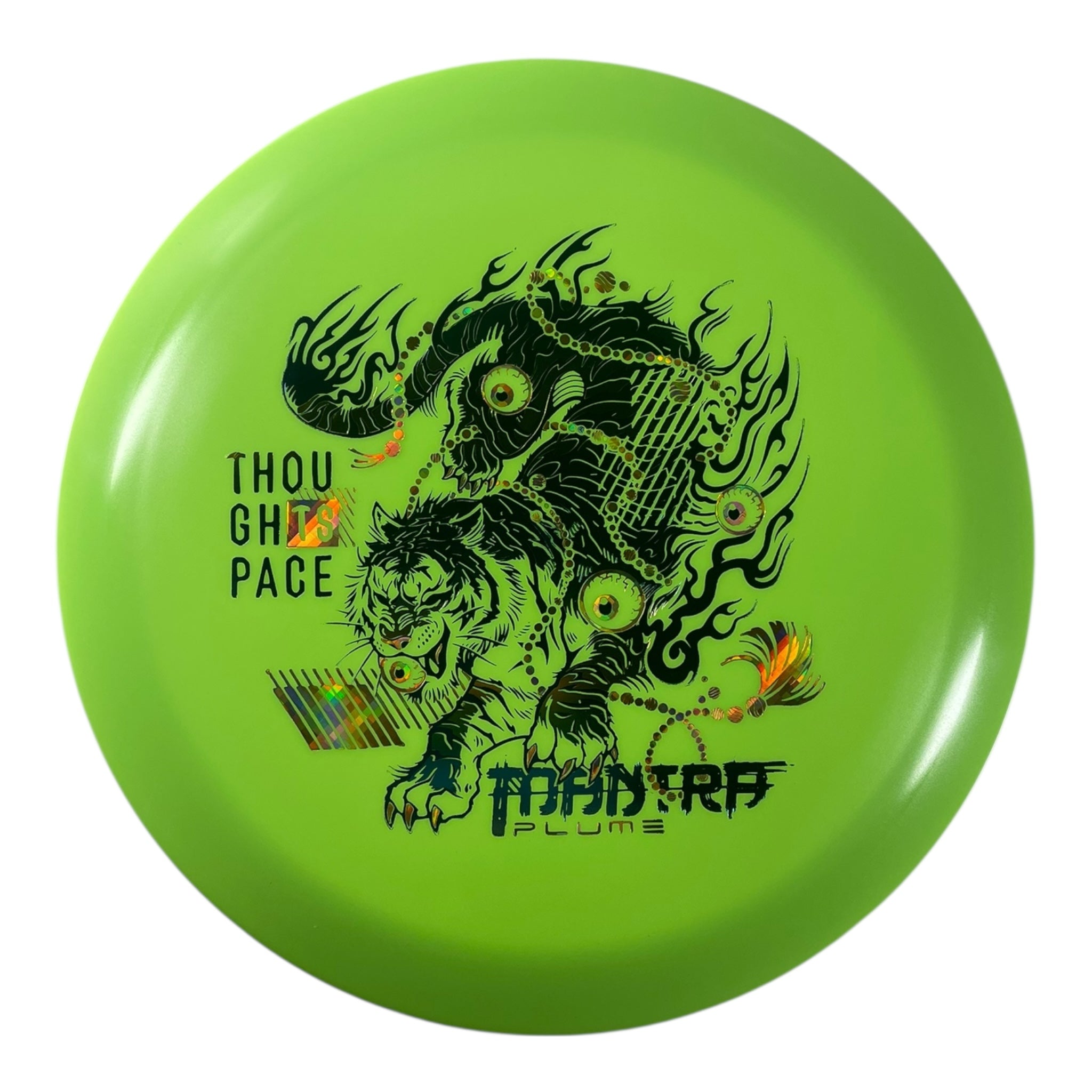 Thought Space Athletics Mantra | Plume | Green/Multi/Gold Holo 157g Disc Golf