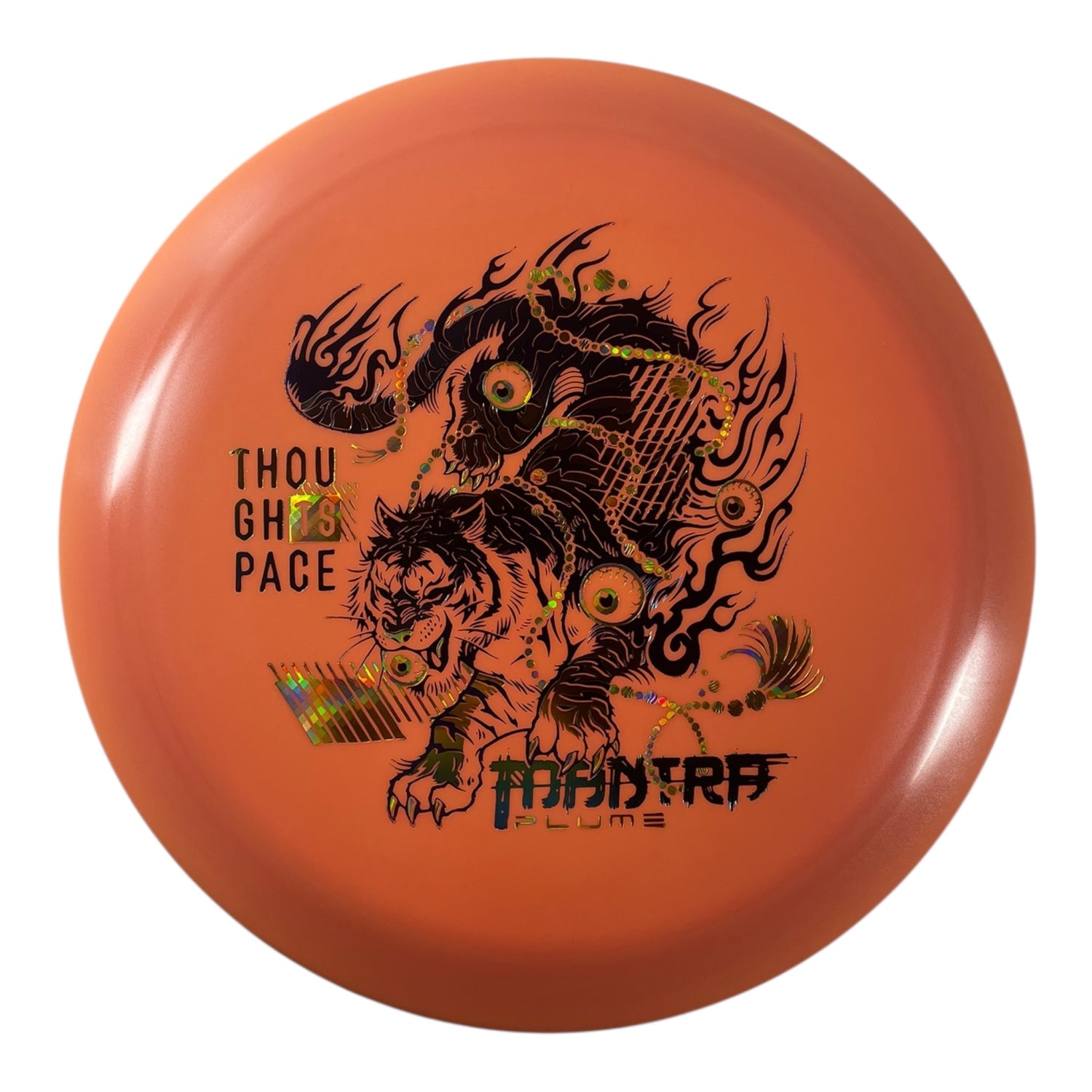 Thought Space Athletics Mantra | Plume | Orange/Multi/Gold Holo 158g Disc Golf