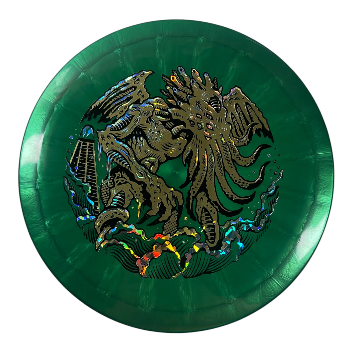 Thought Space Athletics Omen | Ethereal | Green/Gold 173g (Cthulhu) Disc Golf