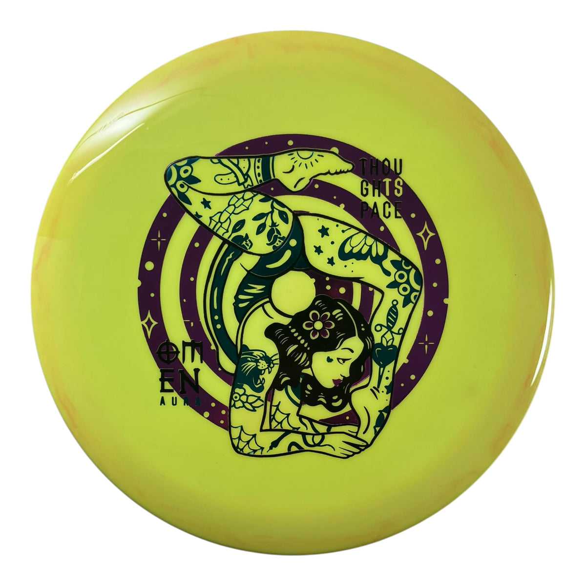 Thought Space Athletics Omen - Used Like New | Aura | Yellow/Purple 174g Disc Golf