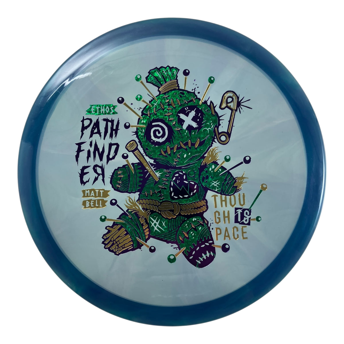 Thought Space Athletics Pathfinder | Experimental Ethos | Blue/Green 173g (Matt Bell) Disc Golf