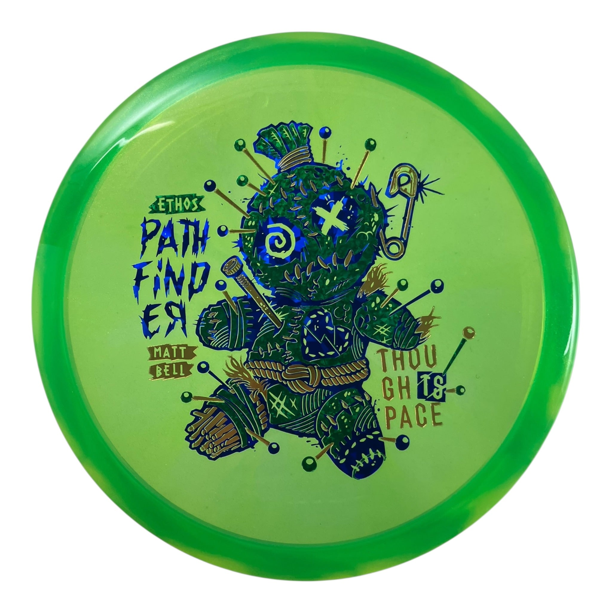 Thought Space Athletics Pathfinder | Experimental Ethos | Green/Blue 176-177g (Matt Bell) Disc Golf