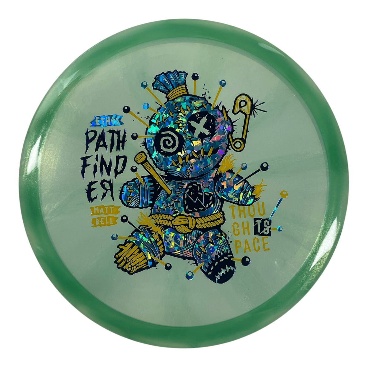 Thought Space Athletics Pathfinder | Experimental Ethos | Green/Blue Holo 176g (Matt Bell) Disc Golf