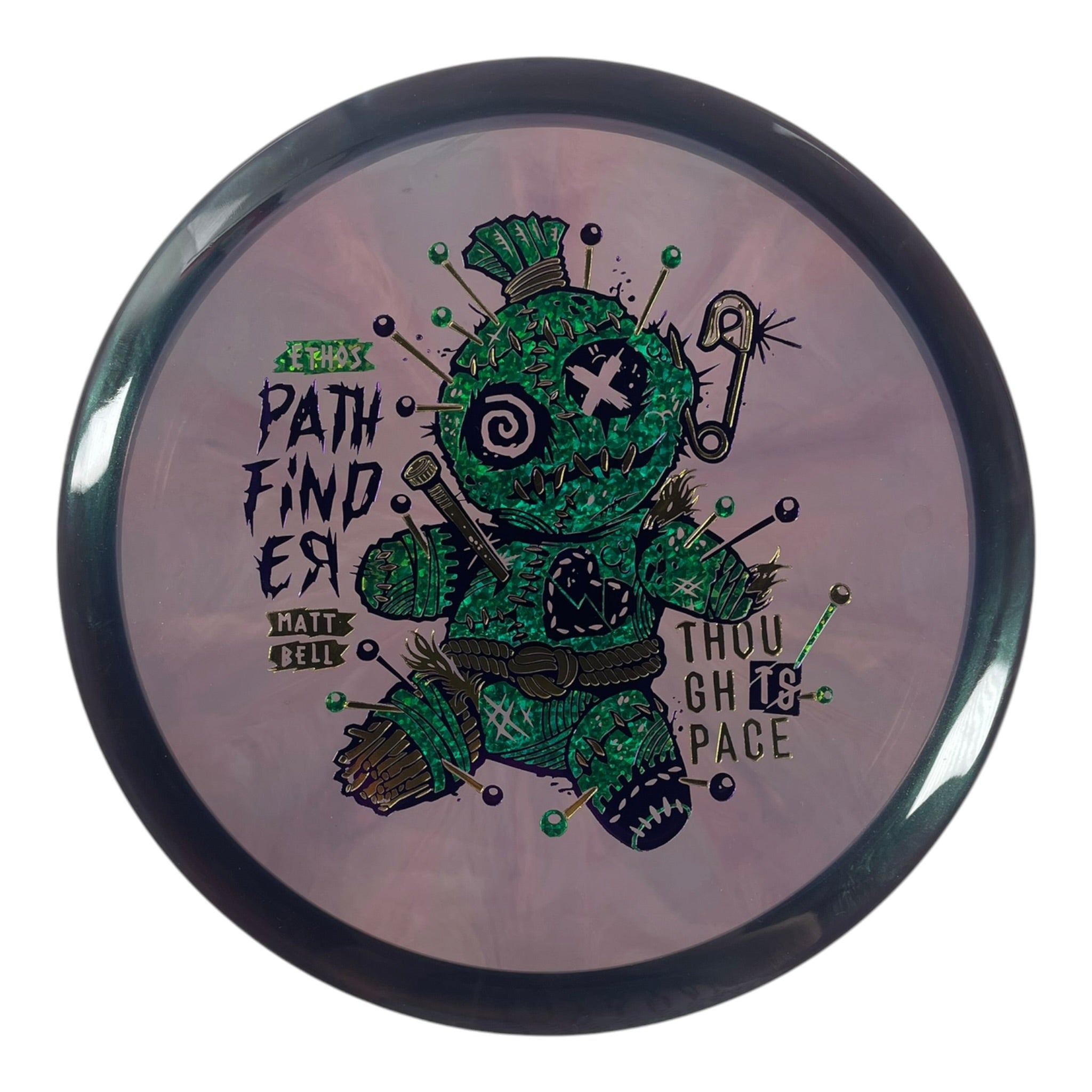 Thought Space Athletics Pathfinder | Experimental Ethos | Purple/Green Holo 173g (Matt Bell) Disc Golf