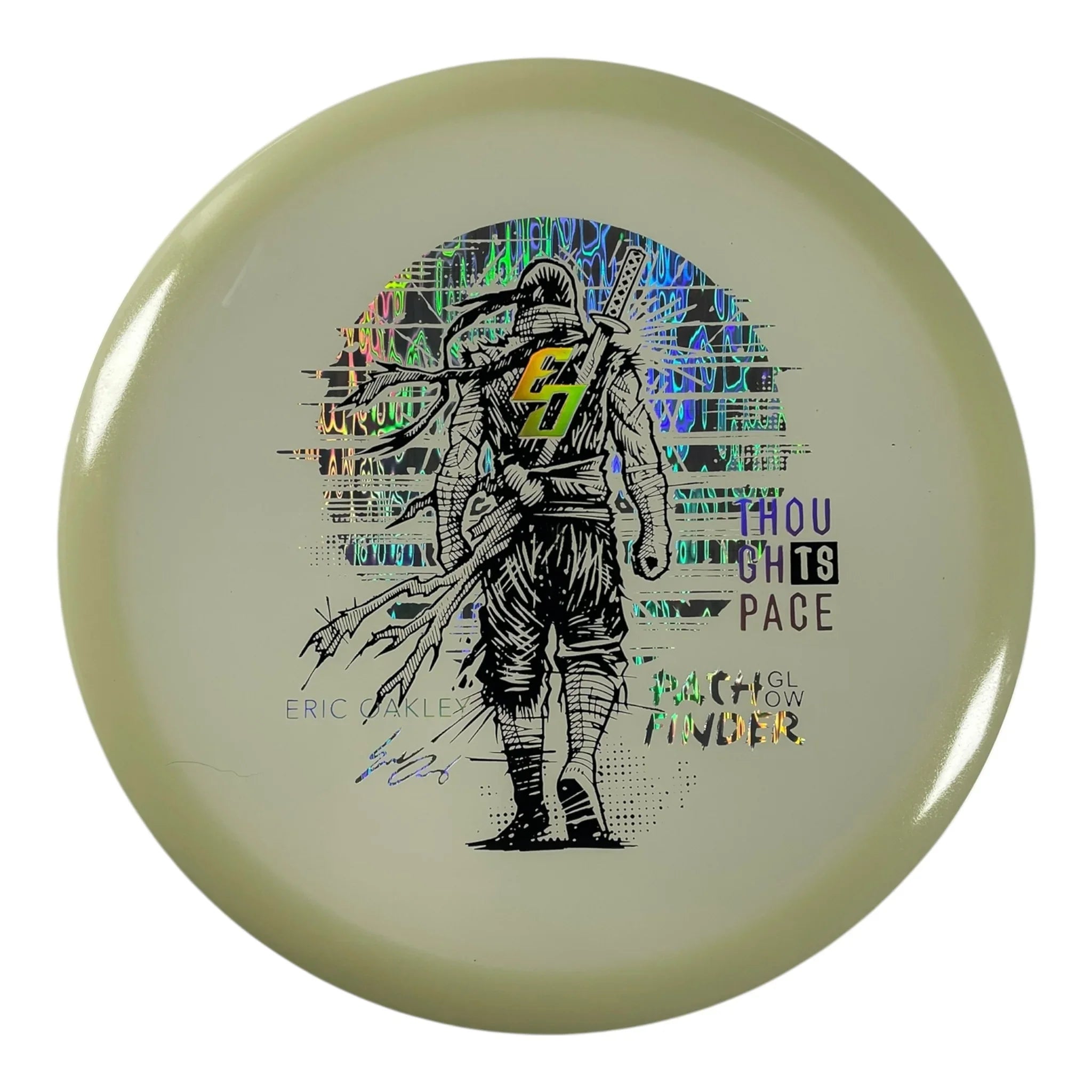 Thought Space Athletics Pathfinder | Glow | Black/Holo 178g (Eric Oakley) Disc Golf