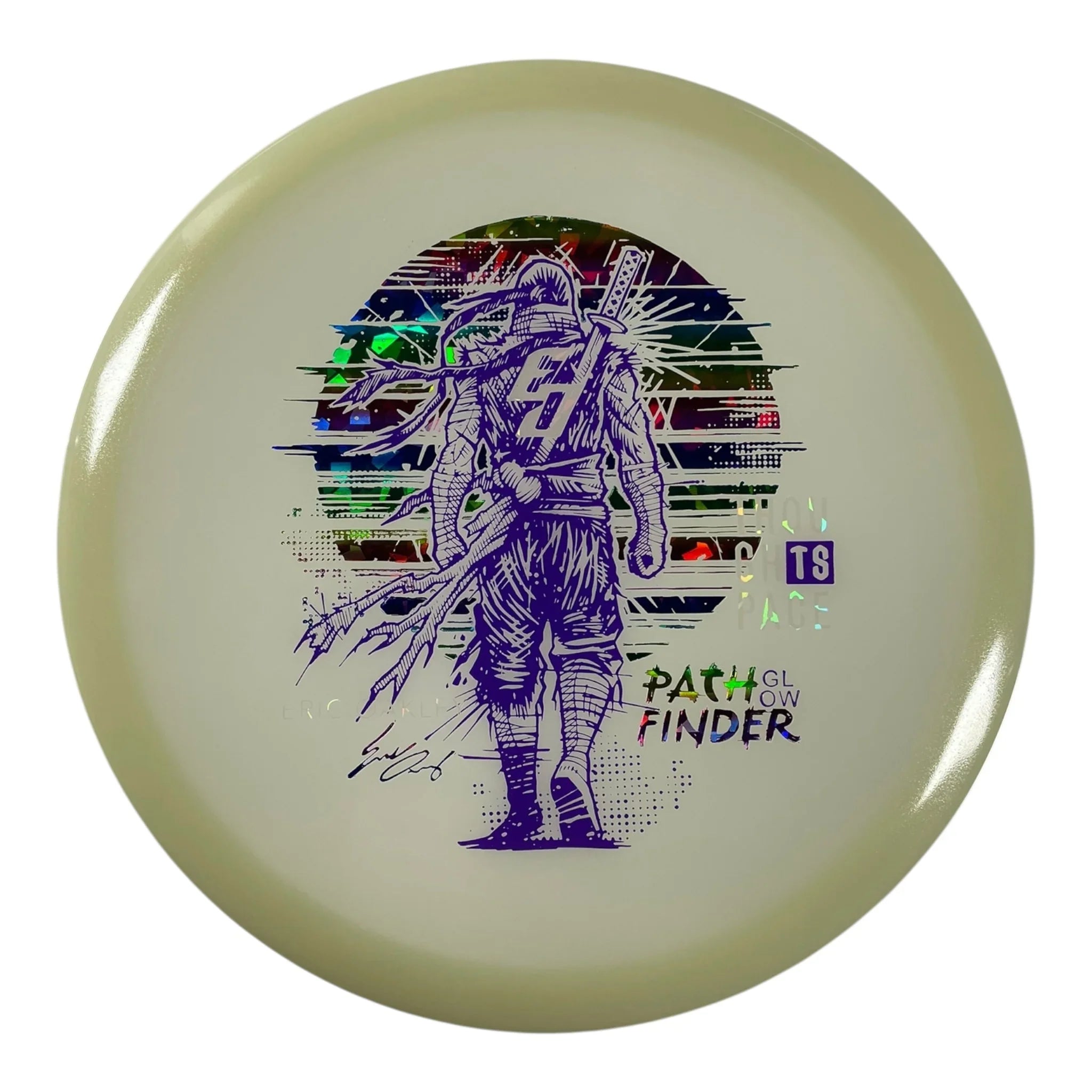 Thought Space Athletics Pathfinder | Glow | Purple/Rainbow 176-177g (Eric Oakley) Disc Golf