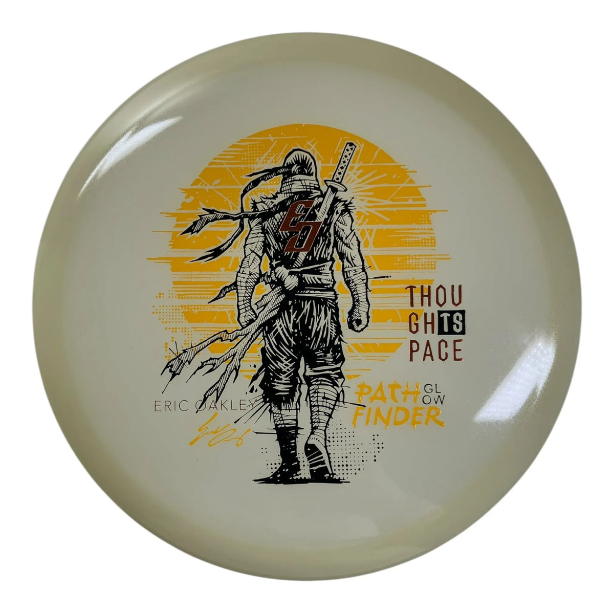 Thought Space Athletics Pathfinder | Glow | Yellow/Bronze 176g (Eric Oakley) Disc Golf