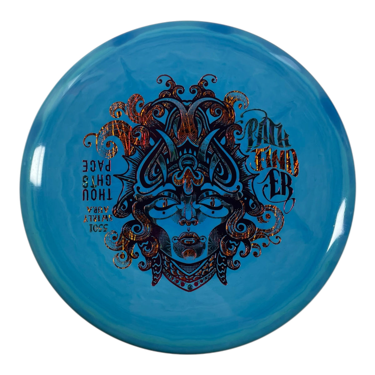Thought Space Athletics Pathfinder | Swirly Aura | Blue/Pink/Orange 175g Disc Golf