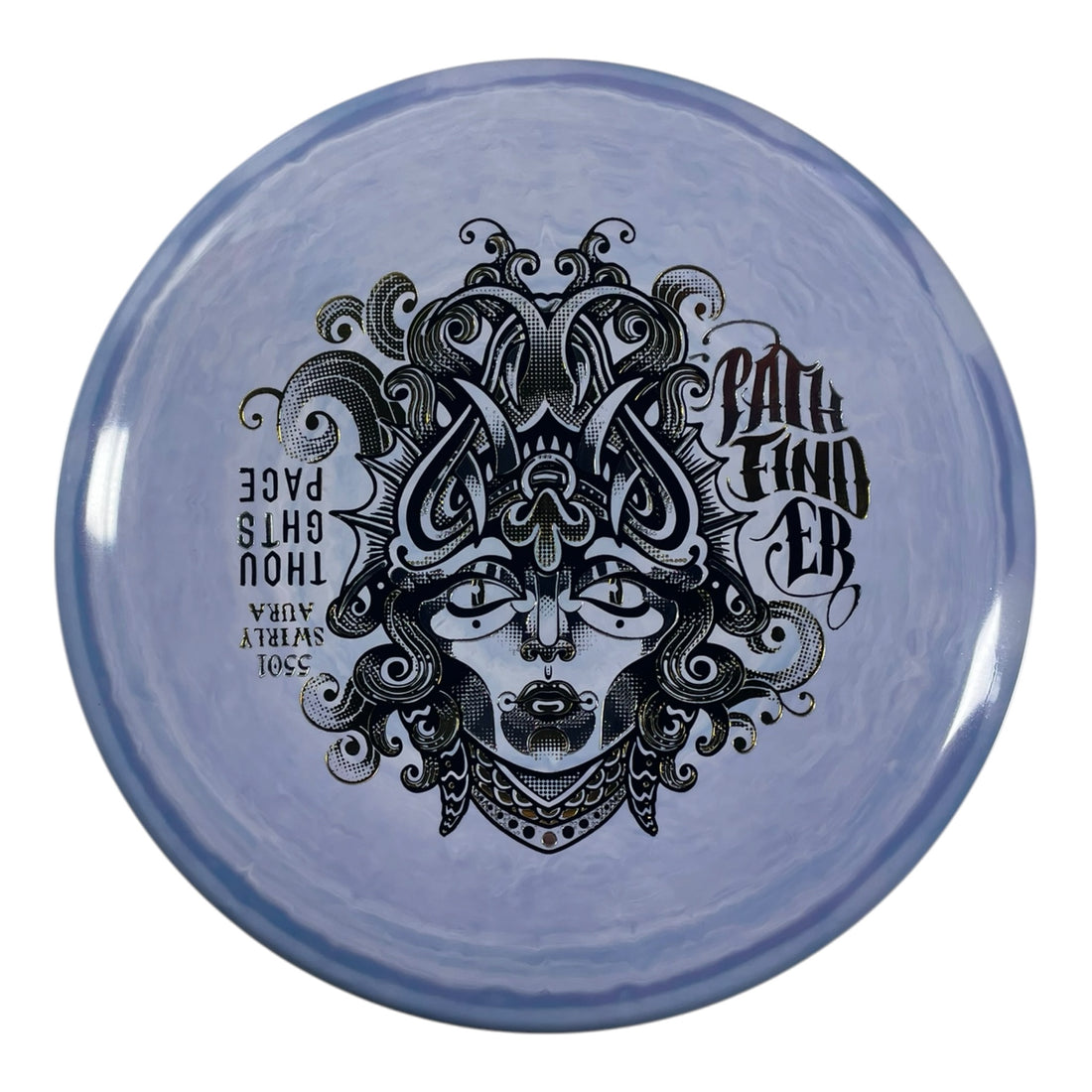 Thought Space Athletics Pathfinder | Swirly Aura | Purple/Silver/Gold 176g Disc Golf
