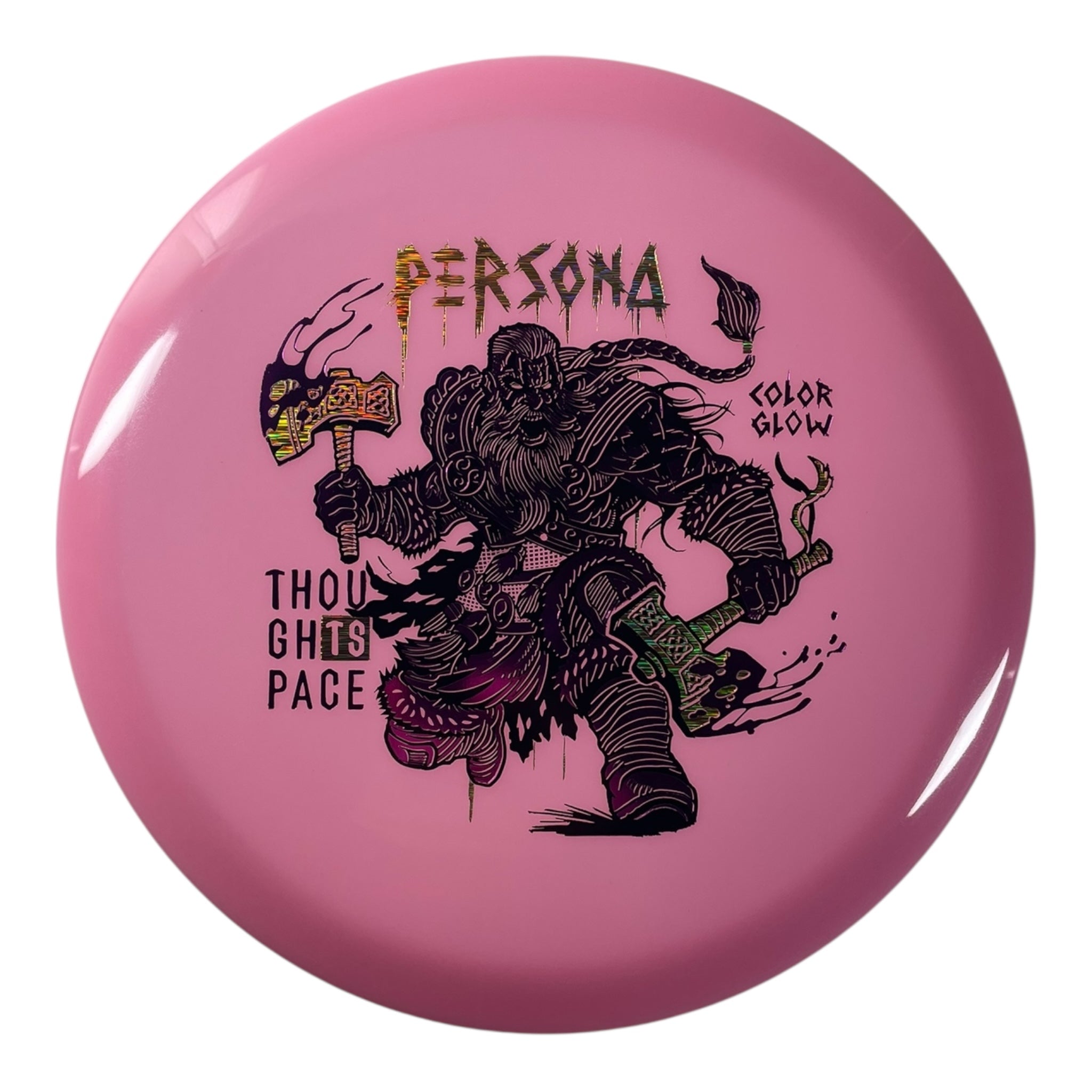 Thought Space Athletics Persona | Color Glow | Pink/Purple/Holo 173-174g Disc Golf