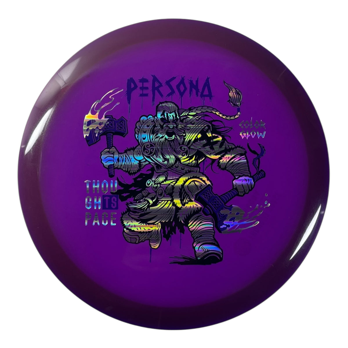 Thought Space Athletics Persona | Color Glow | Purple/Holo/Purple 173g Disc Golf