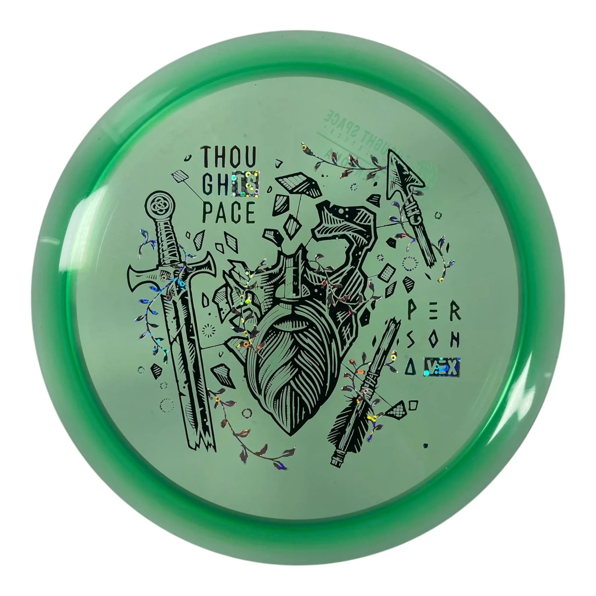 Thought Space Athletics Persona | Vex | Green/Black/Rainbow 170g Disc Golf