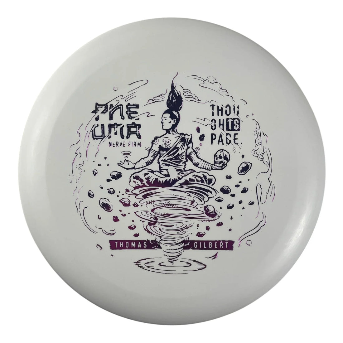 Thought Space Athletics Pneuma | Nerve Firm | White/Purple 173g (Thomas Gilbert) Disc Golf