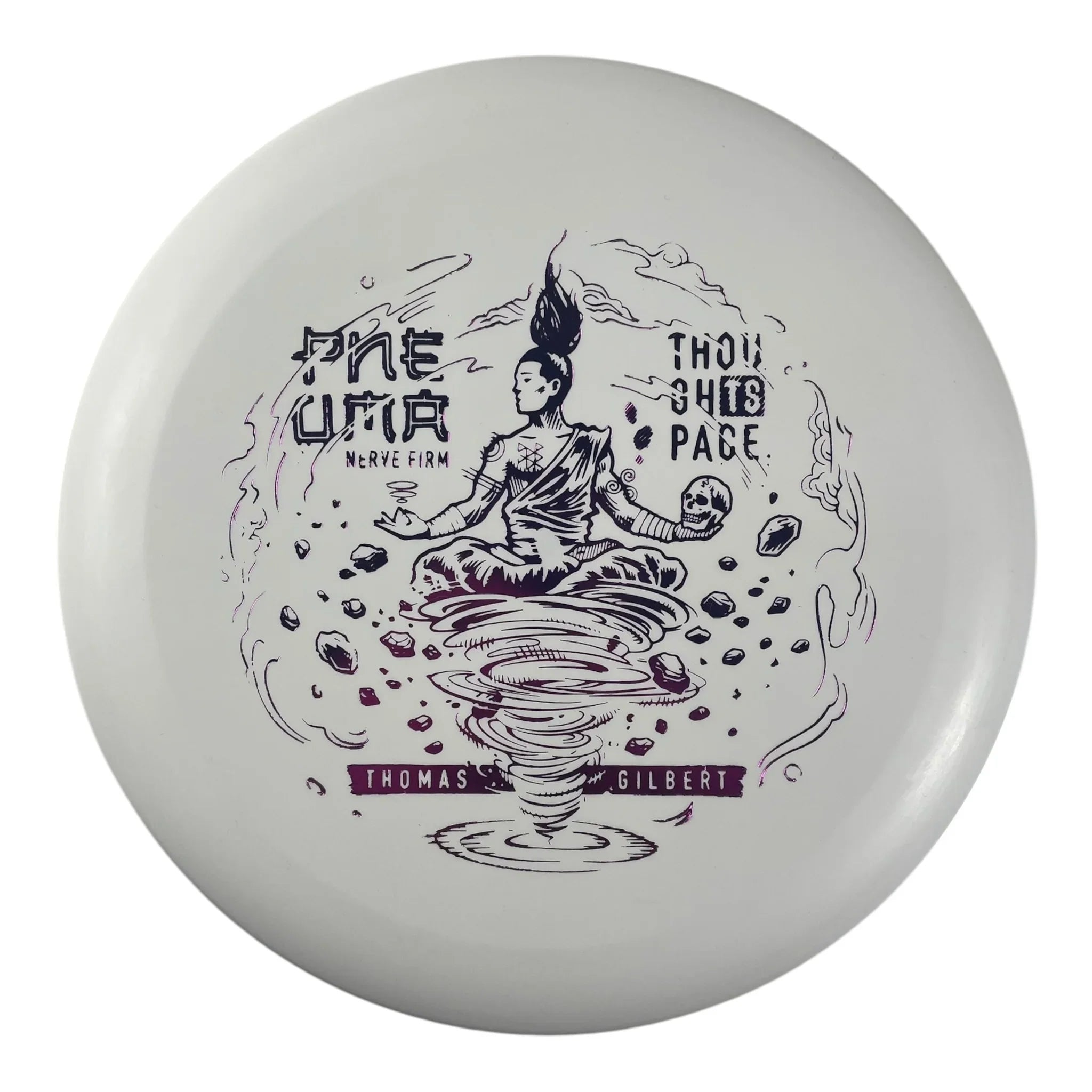 Thought Space Athletics Pneuma | Nerve Firm | White/Purple 173g (Thomas Gilbert) Disc Golf