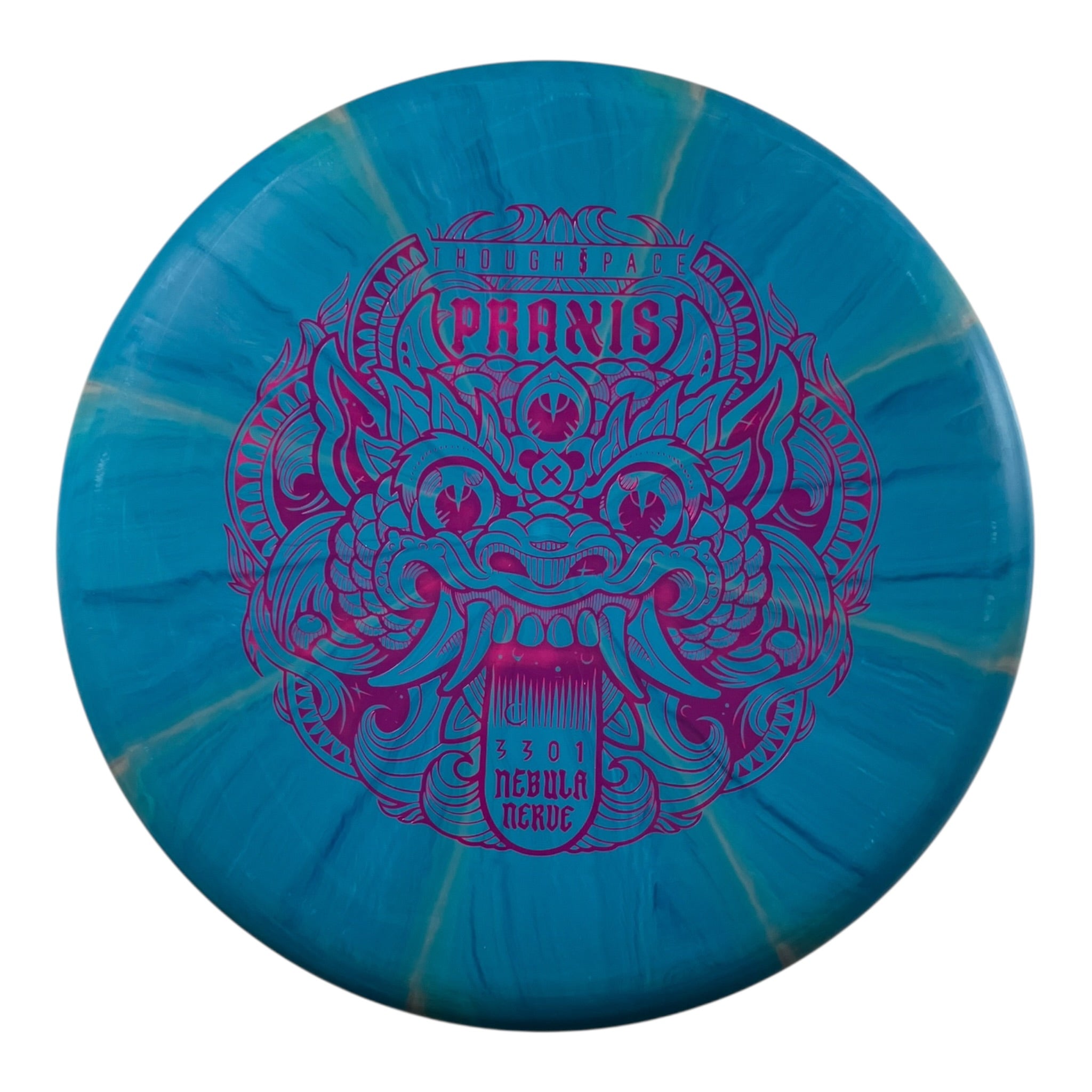 Thought Space Athletics Praxis | Nebula Nerve Firm | Blue/Pink 173g Disc Golf