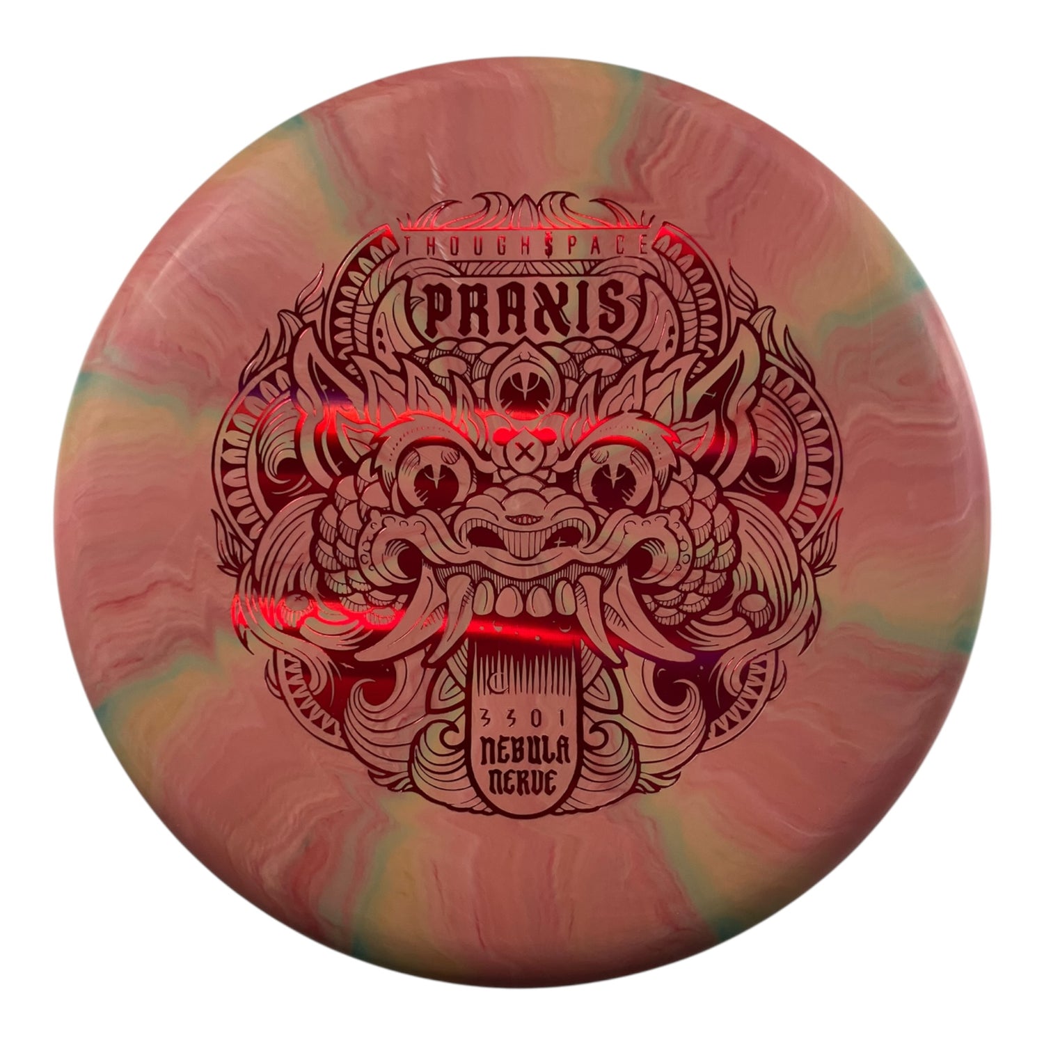 Thought Space Athletics Praxis | Nebula Nerve Firm | Orange/Red 174g Disc Golf