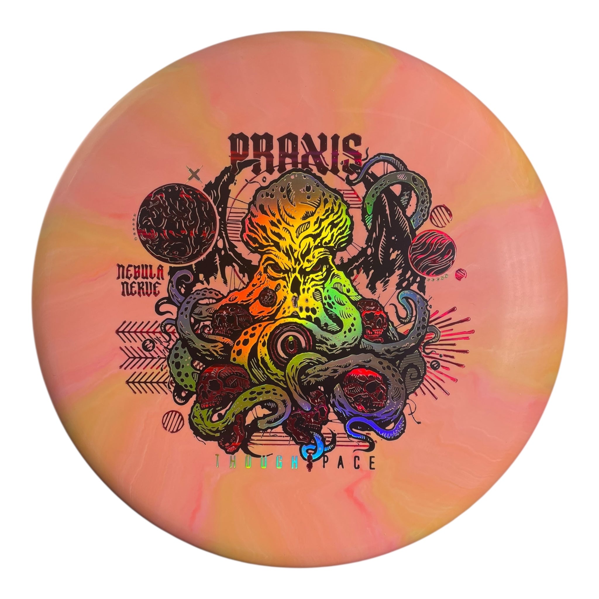 Thought Space Athletics Praxis | Nebula Nerve | Orange/Gold/Red 171g Disc Golf
