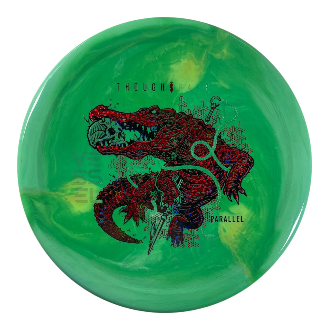 Thought Space Athletics Vessel | Parallel | Green/Red/Black Stars 173g Disc Golf