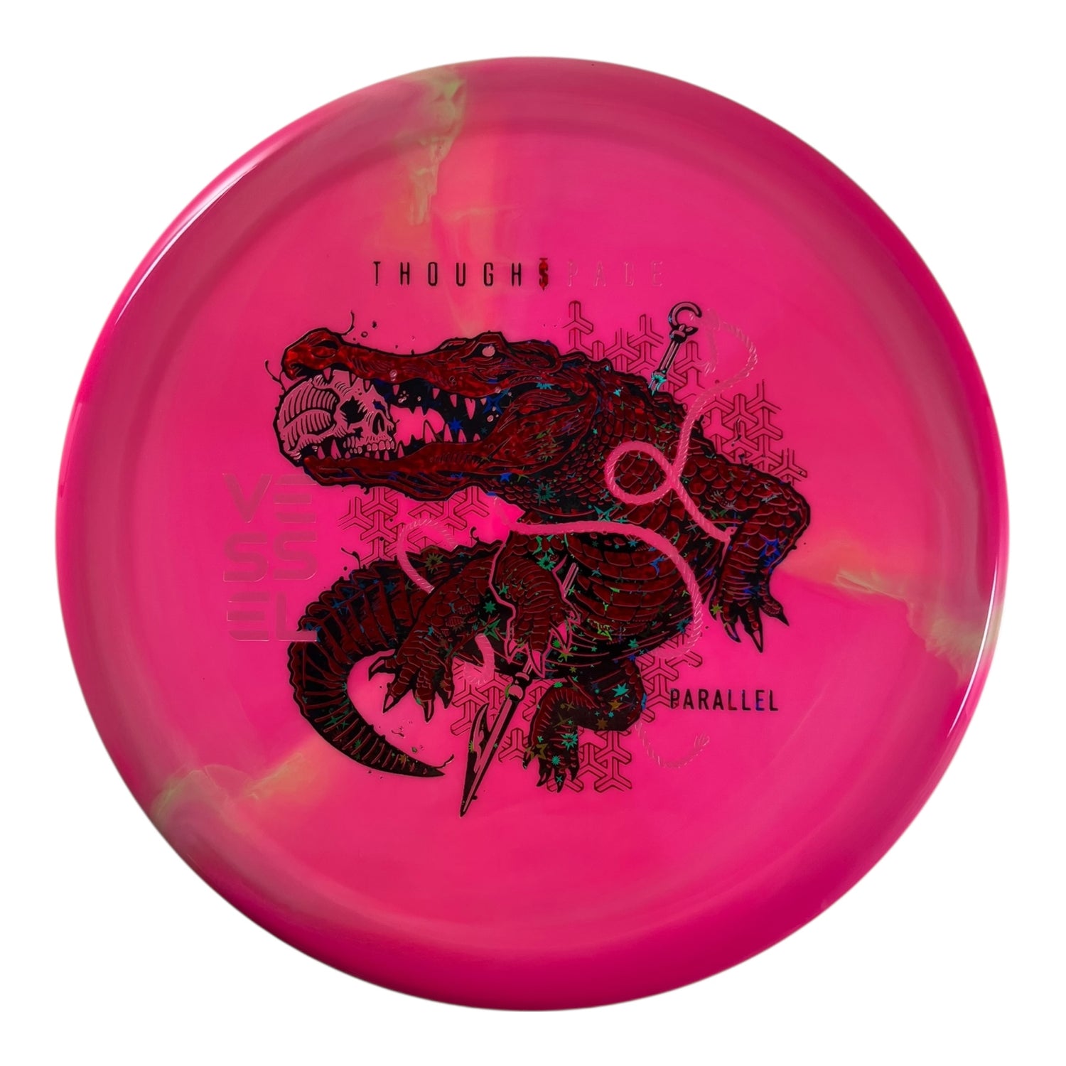 Thought Space Athletics Vessel | Parallel | Pink/Red/Black Stars 172g Disc Golf