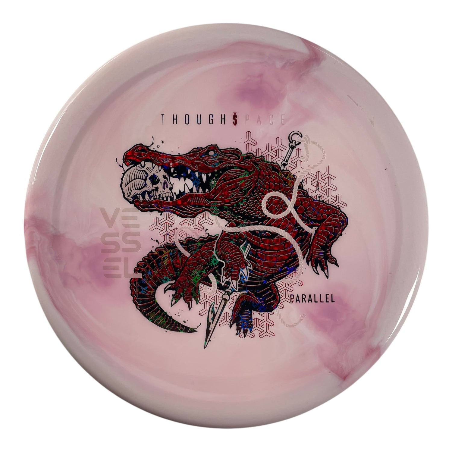Thought Space Athletics Vessel | Parallel | Pink/Red/Black Stars 173g Disc Golf