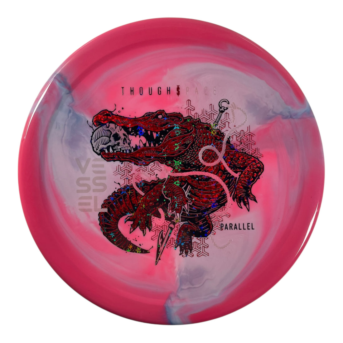 Thought Space Athletics Vessel | Parallel | Pink/Red/Black Stars 174g Disc Golf