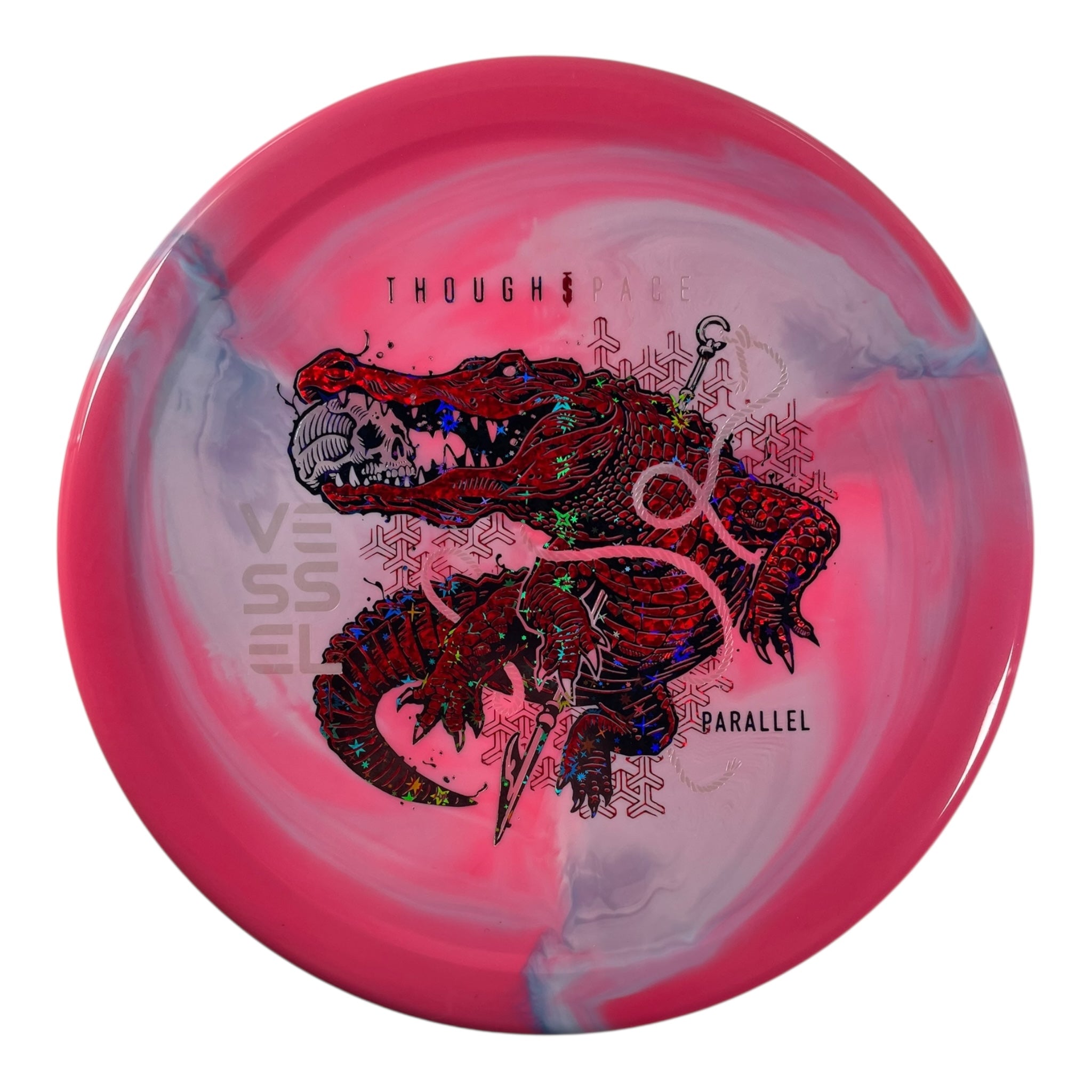 Thought Space Athletics Vessel | Parallel | Pink/Red/Black Stars 174g Disc Golf