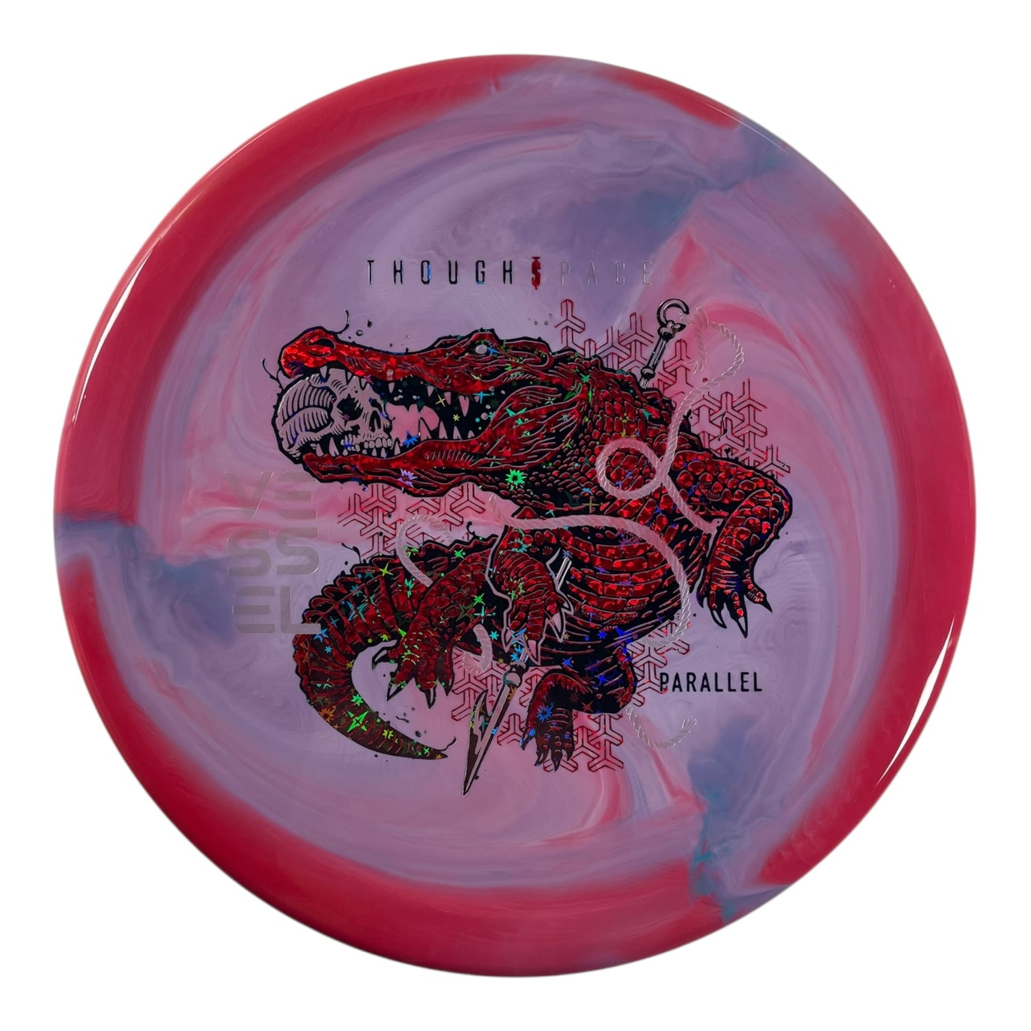 Thought Space Athletics Vessel | Parallel | Purple/Red/Black Stars 173g Disc Golf