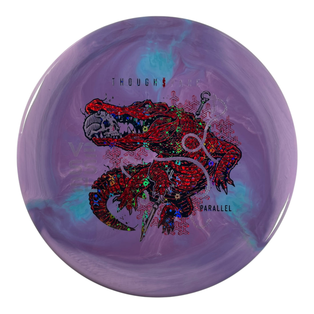 Thought Space Athletics Vessel | Parallel | Purple/Red/Black Stars 174g Disc Golf