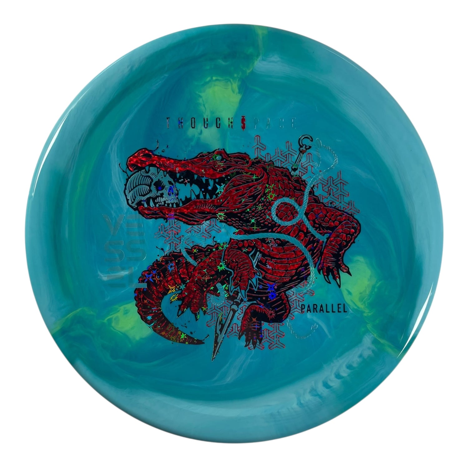 Thought Space Athletics Vessel | Parallel | Teal/Red/Black Stars 173g Disc Golf