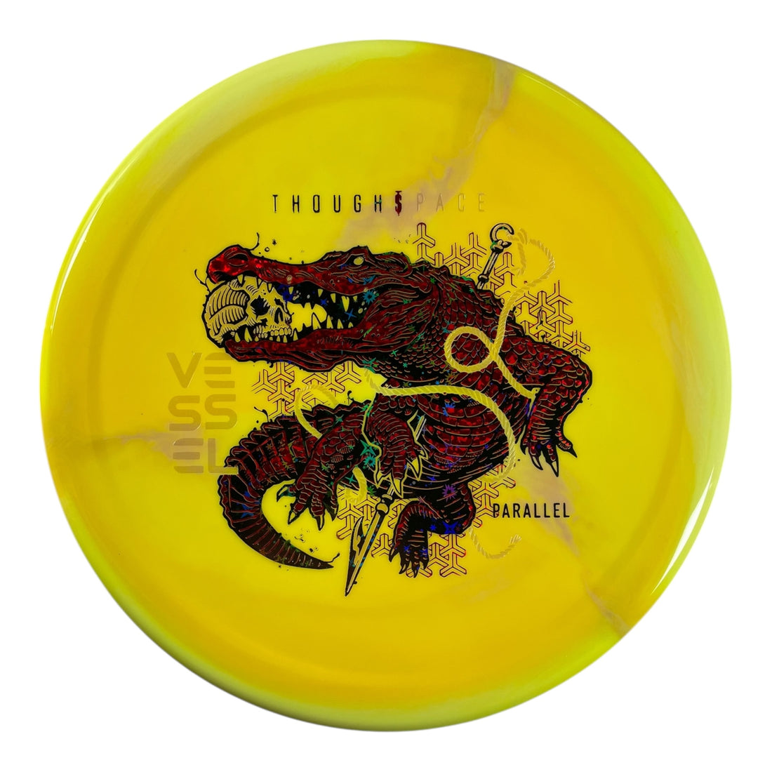 Thought Space Athletics Vessel | Parallel | Yellow/Red/Black Stars 171g Disc Golf