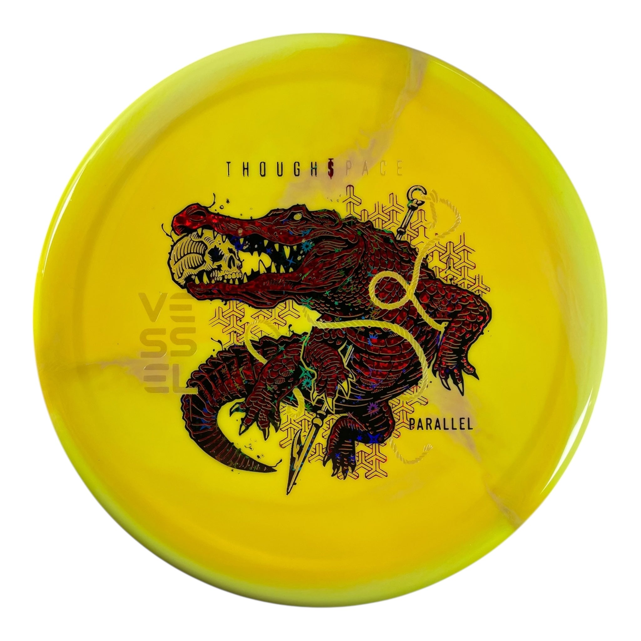 Thought Space Athletics Vessel | Parallel | Yellow/Red/Black Stars 171g Disc Golf