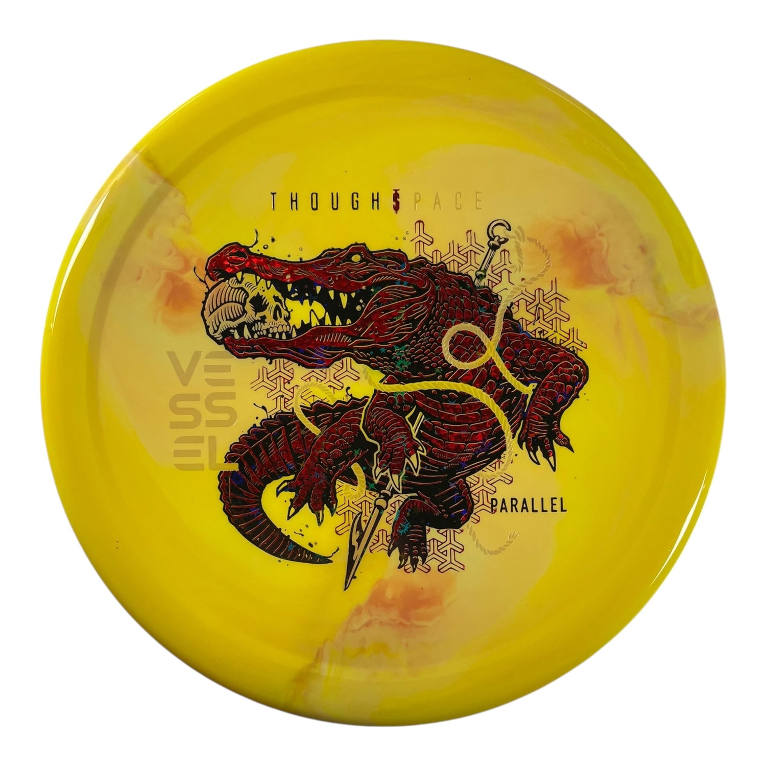 Thought Space Athletics Vessel | Parallel | Yellow/Red/Black Stars 173g Disc Golf