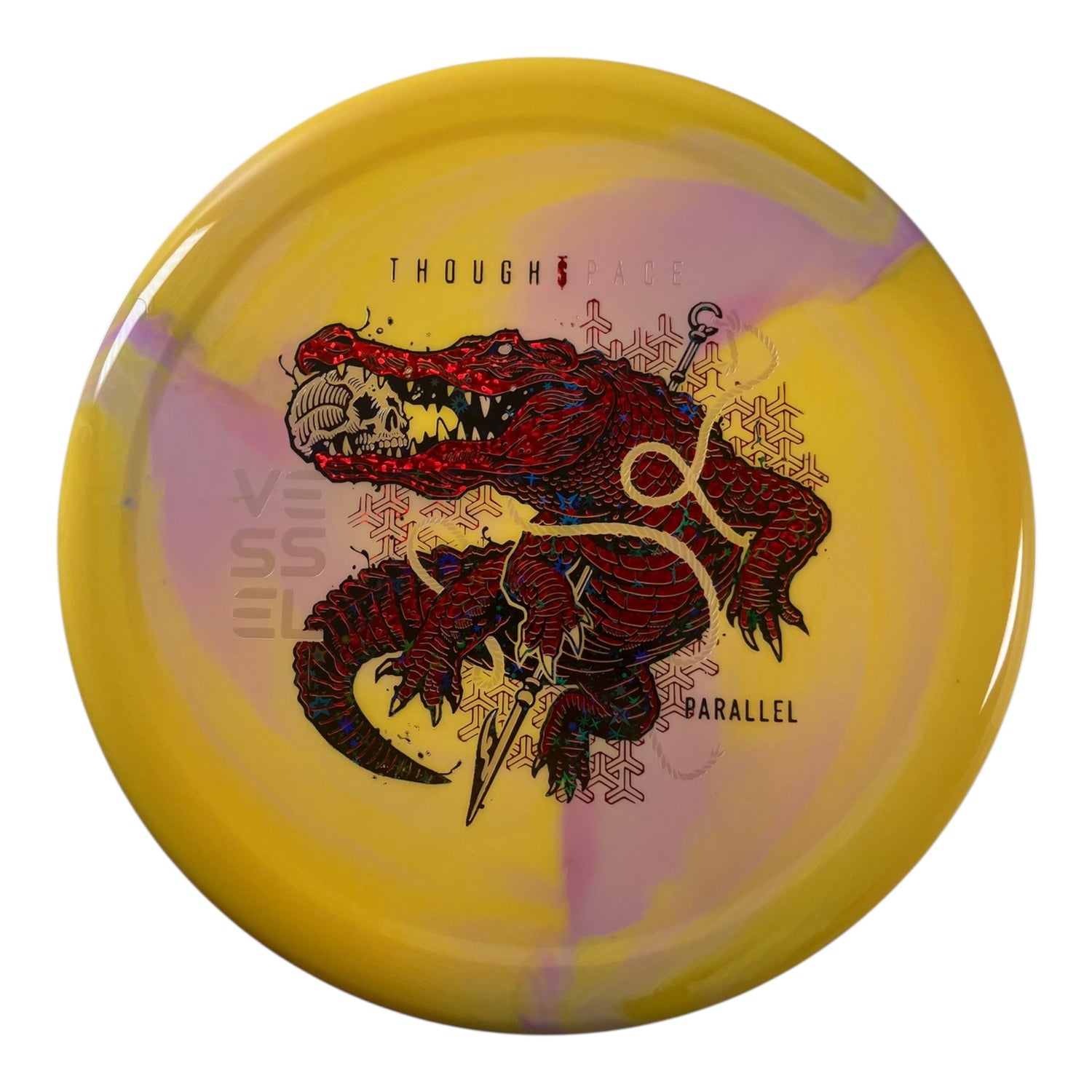 Thought Space Athletics Vessel | Parallel | Yellow/Red/Grey Stars 170g Disc Golf