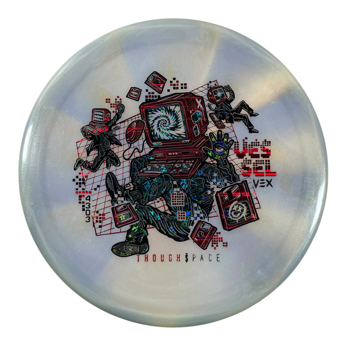 Thought Space Athletics Vessel | Vex | Blue/Black Stars 169g Disc Golf