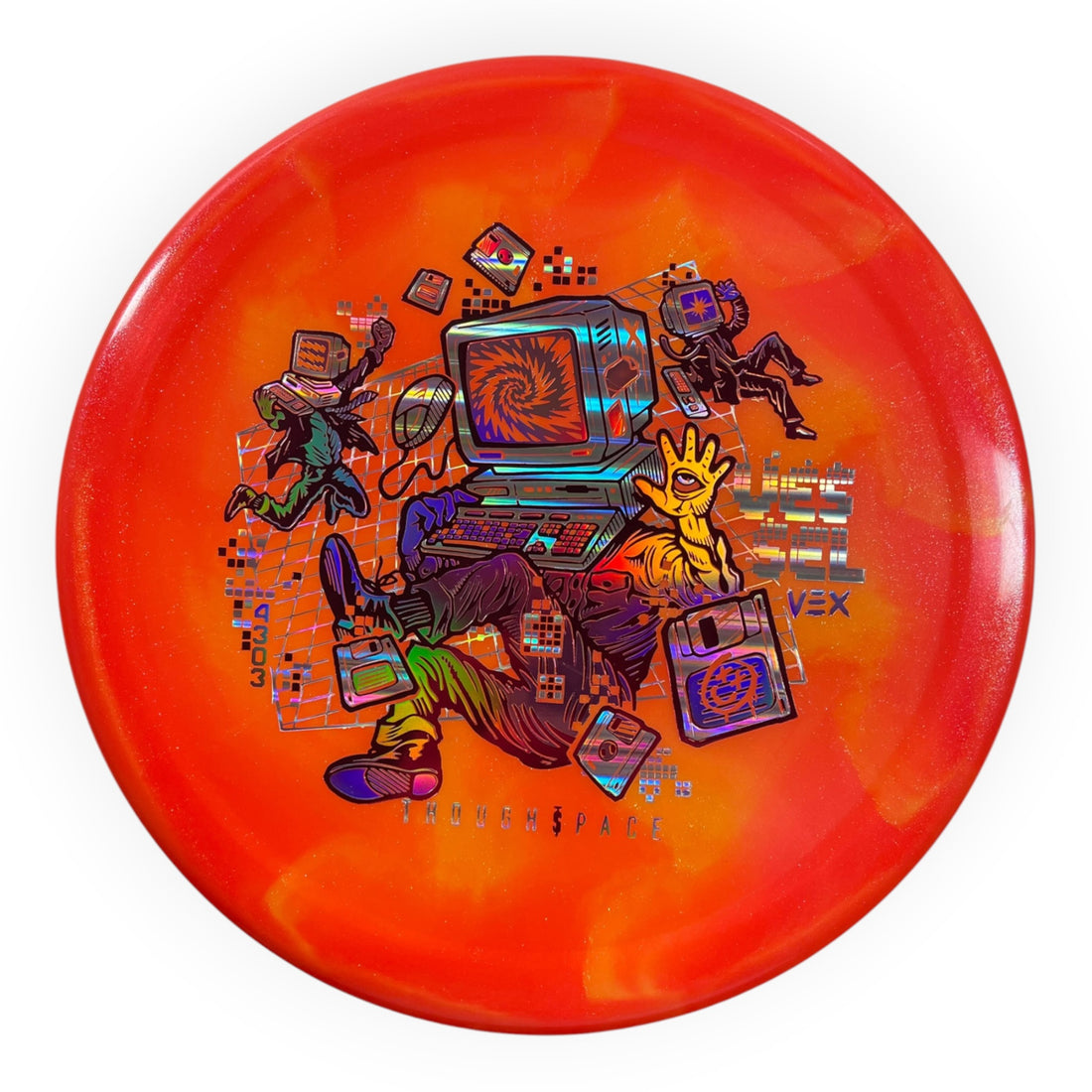Thought Space Athletics Vessel | Vex | Orange/Pink 168g Disc Golf