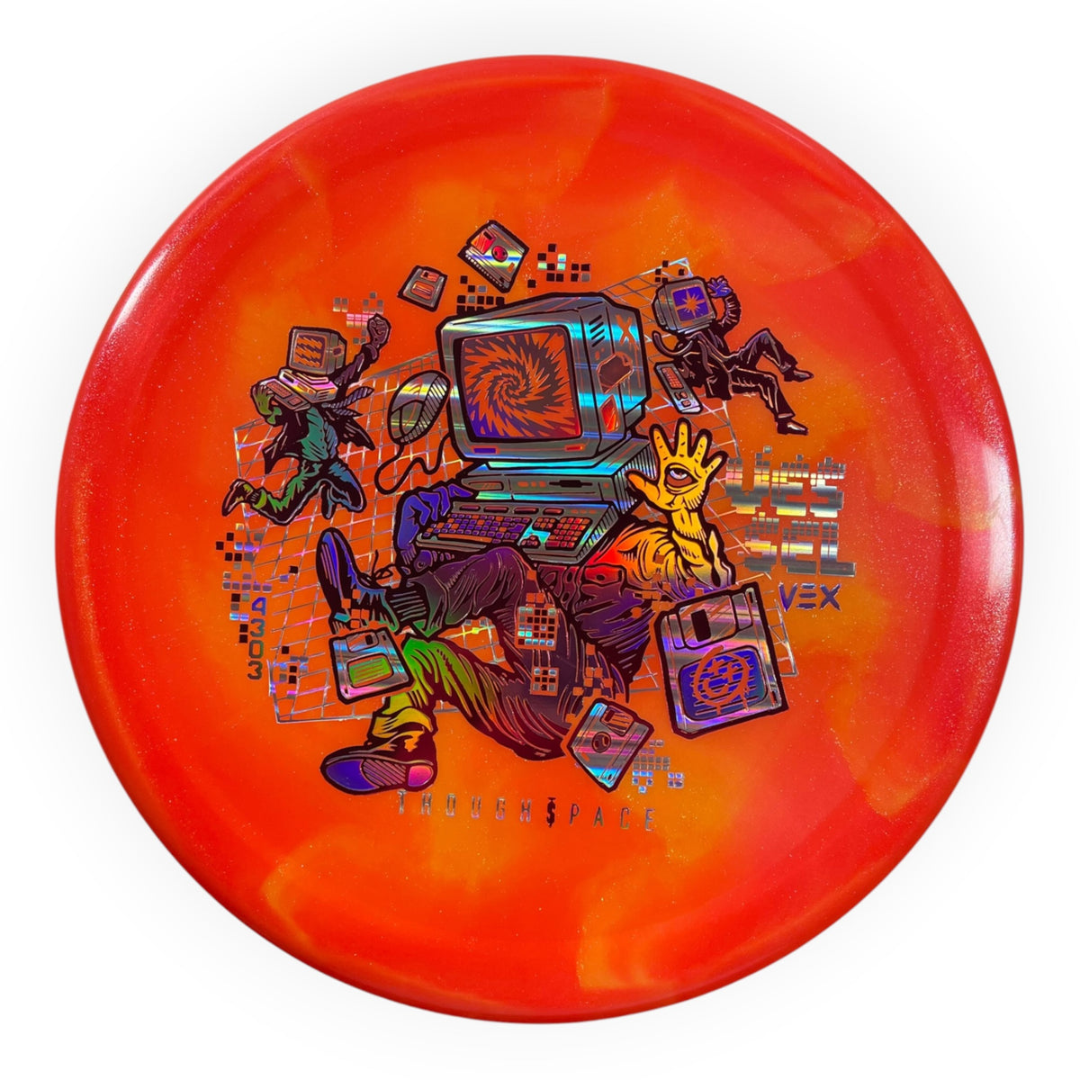Thought Space Athletics Vessel | Vex | Orange/Pink 168g Disc Golf
