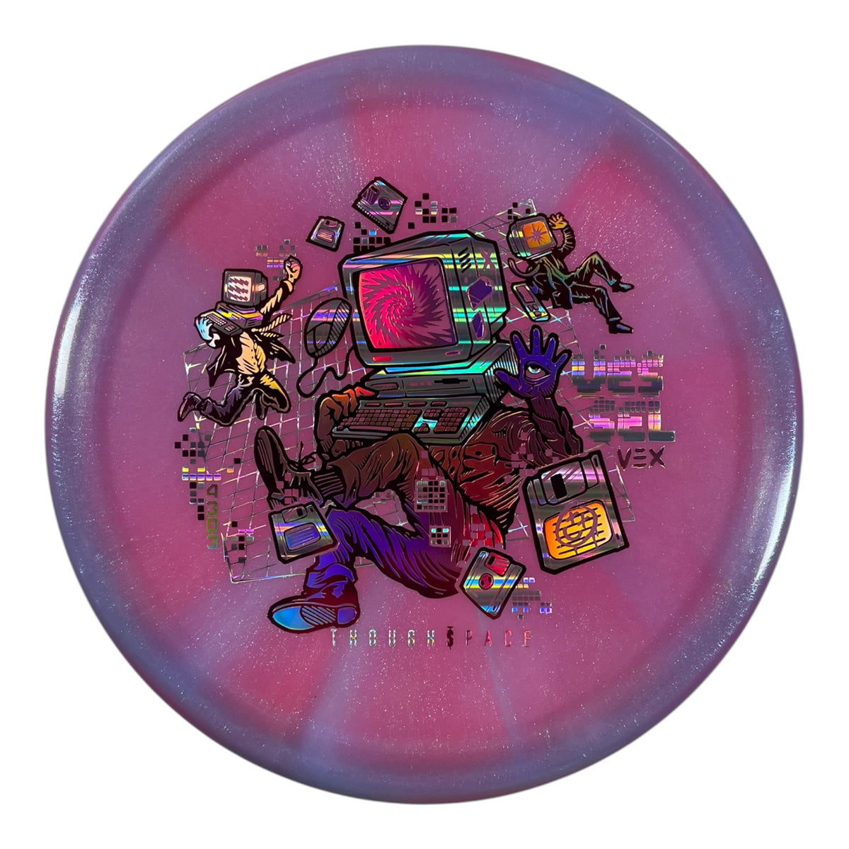 Thought Space Athletics Vessel | Vex | Pink/Pink Holo 173g Disc Golf
