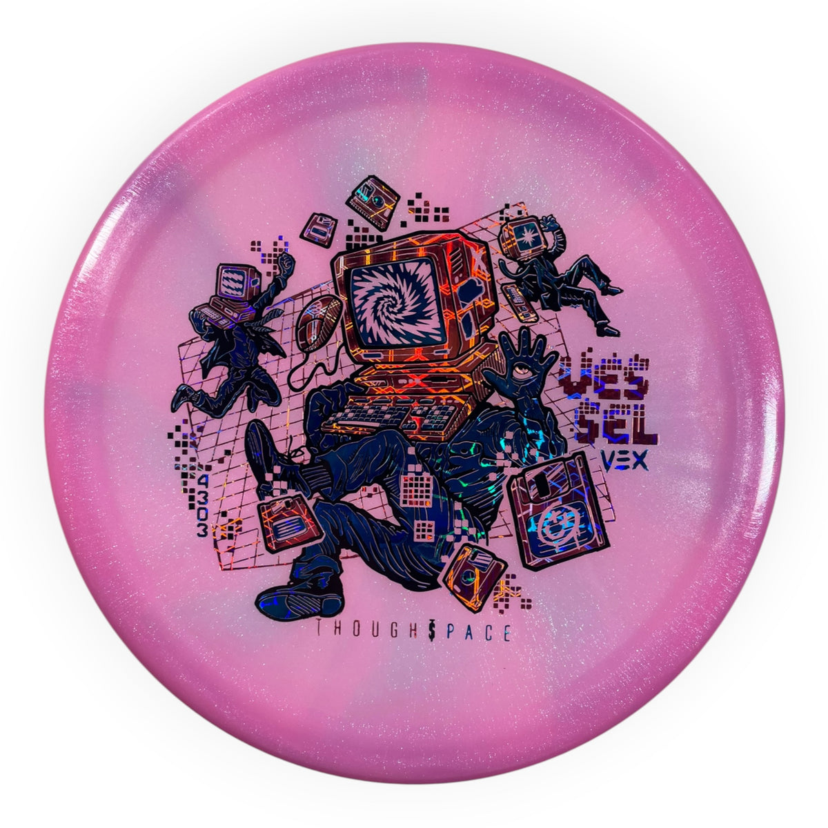 Thought Space Athletics Vessel | Vex | Pink/Pink/Blue 174g Disc Golf
