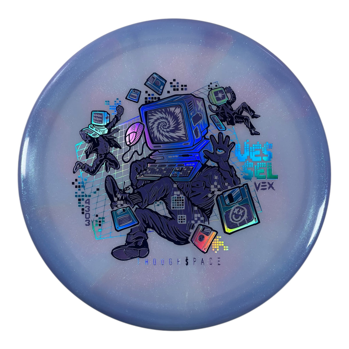 Thought Space Athletics Vessel | Vex | Purple/Blue Holo 173g Disc Golf
