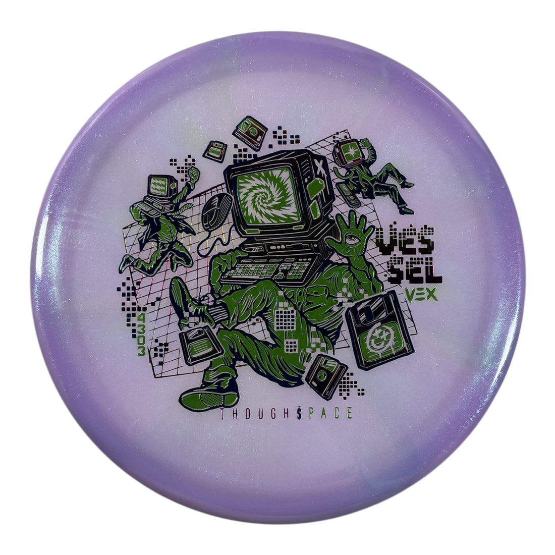 Thought Space Athletics Vessel | Vex | Purple/Green 174g Disc Golf