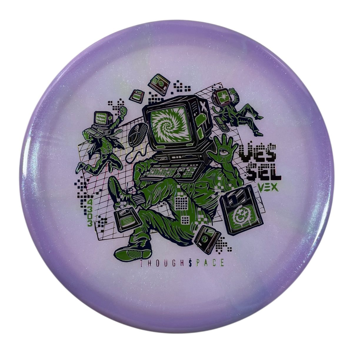 Thought Space Athletics Vessel | Vex | Purple/Green 174g Disc Golf