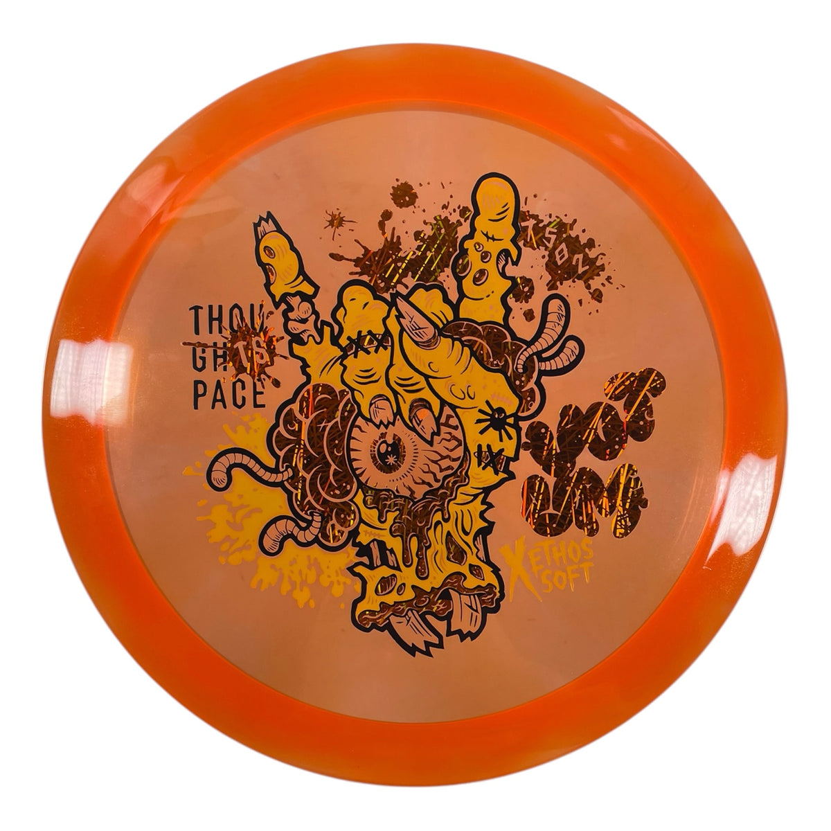 Thought Space Athletics Votum | Experimental Ethos Soft | Orange/Orange Holo 171g Disc Golf