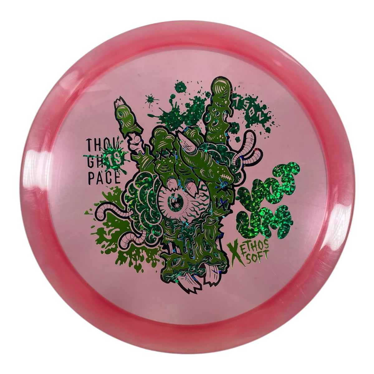 Thought Space Athletics Votum | Experimental Ethos Soft | Pink/Green Holo 172g Disc Golf