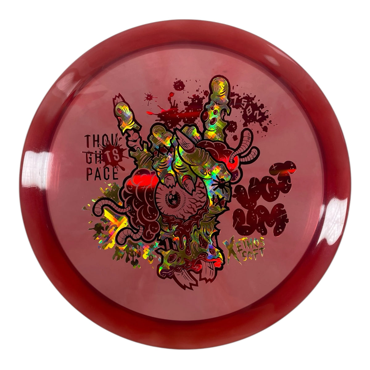 Thought Space Athletics Votum | Experimental Ethos Soft | Red/Gold Holo 172g Disc Golf